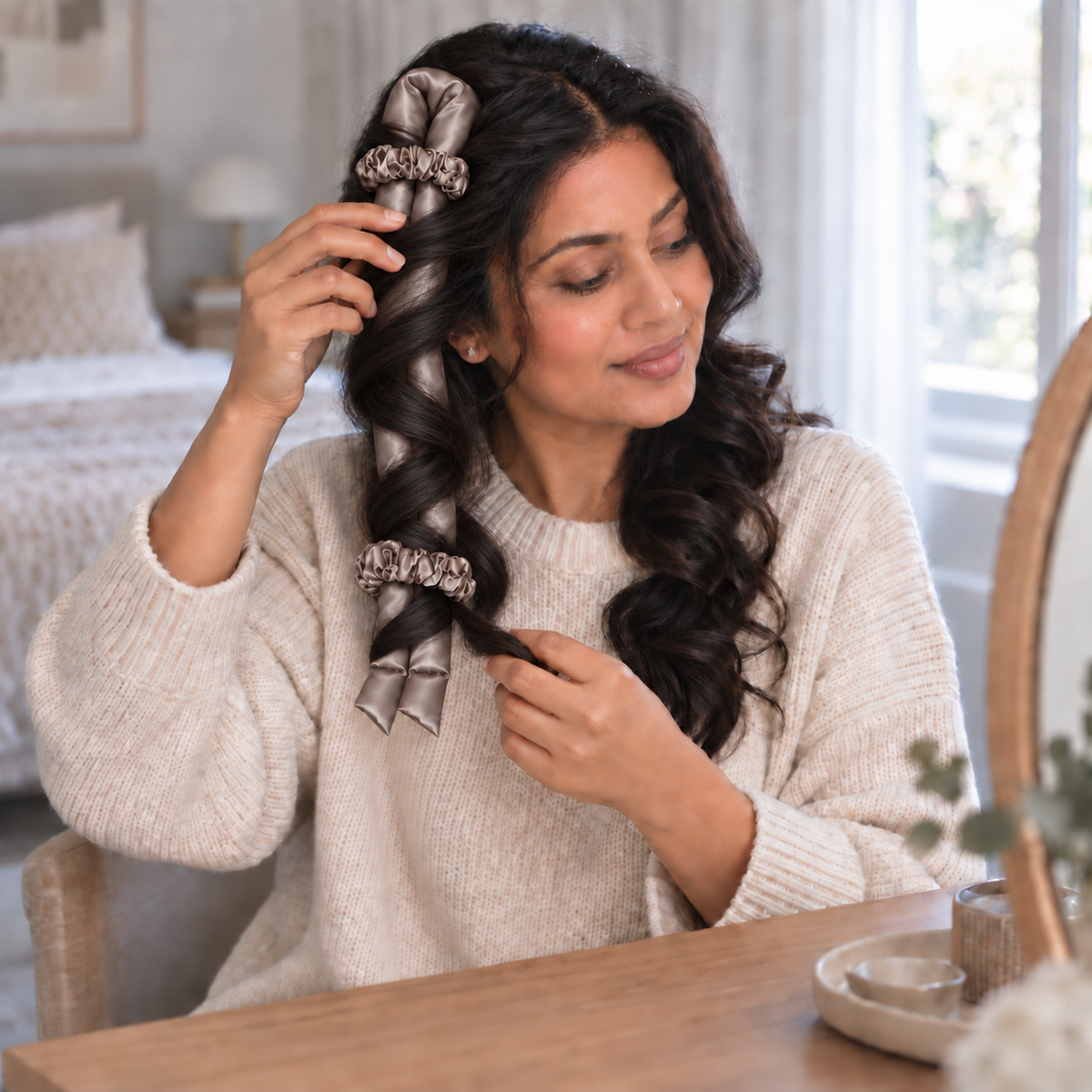 Tessora heatless curl set in grey