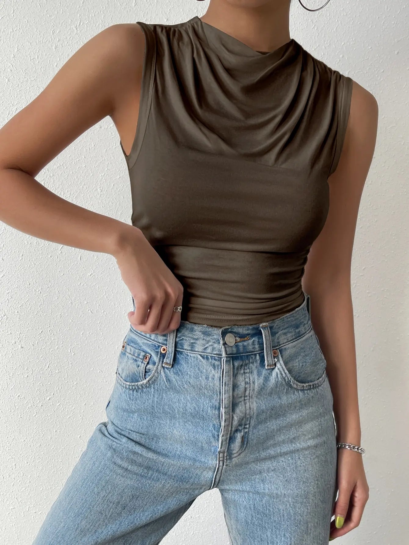 Casual Pleated Design Top - Out-Of Box