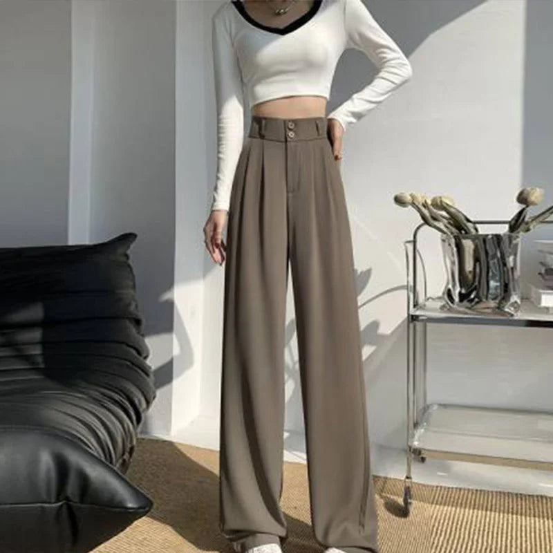 High Waist Wide Leg Pants - Out-Of Box