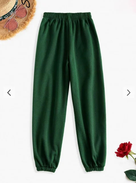 Comfortable High Waist Sweatpants - Out-Of Box