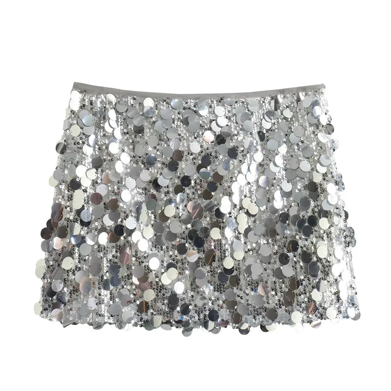 Sequin Mini Skirt