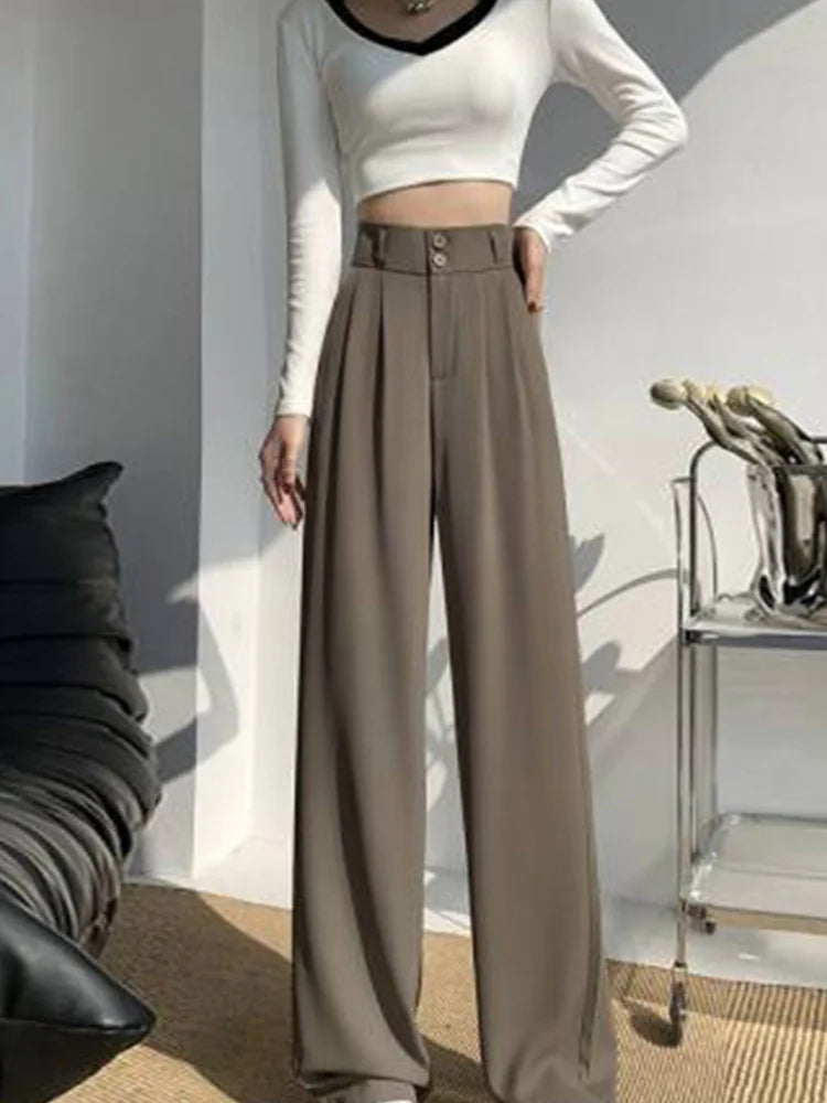 High Waist Wide Leg Pants - Out-Of Box