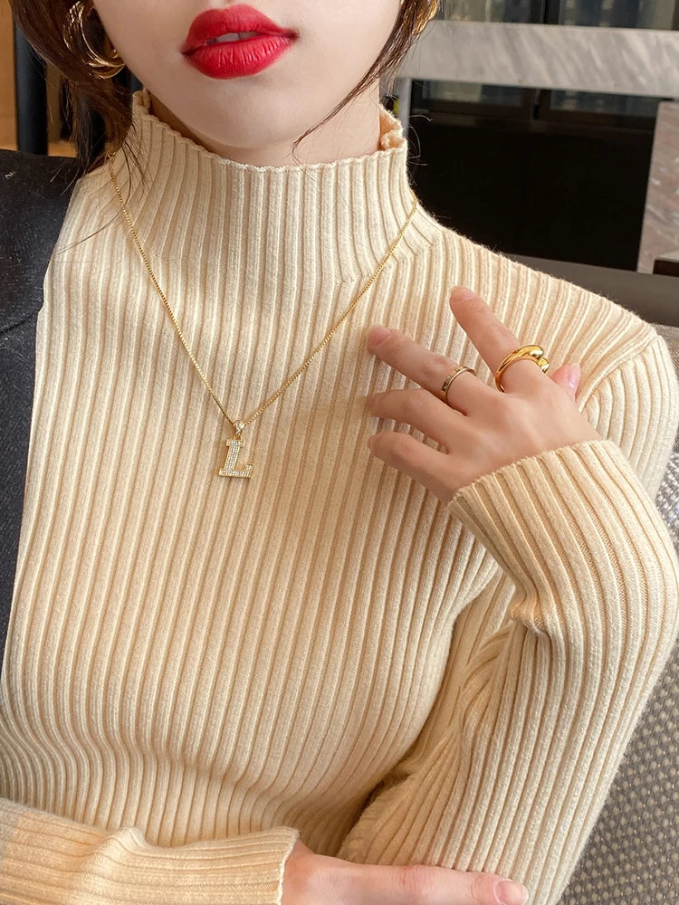 Elegant Solid Basic Knitted - Out-Of Box