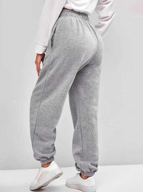 Comfortable High Waist Sweatpants - Out-Of Box