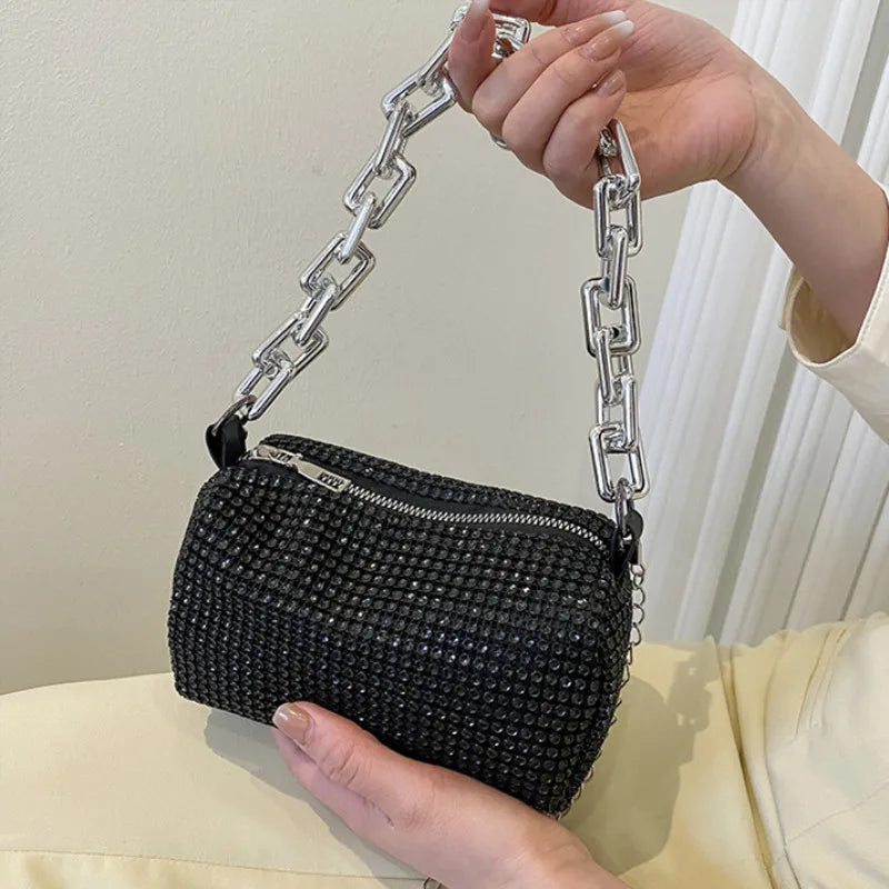 Rhinestone Bucket Bag