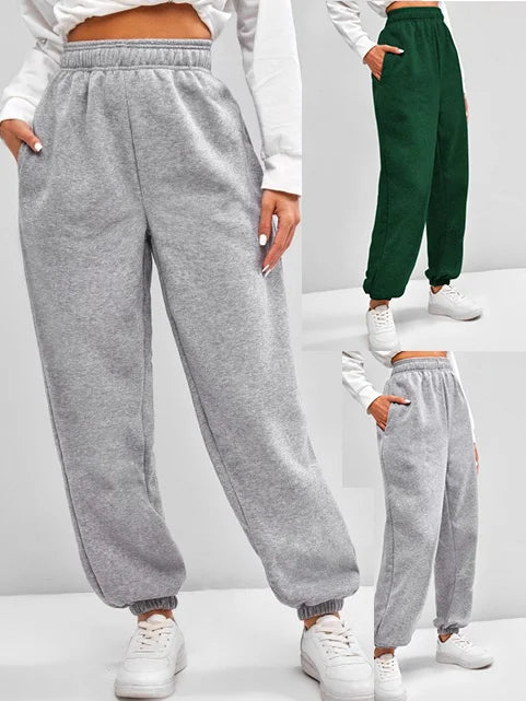 Comfortable High Waist Sweatpants - Out-Of Box