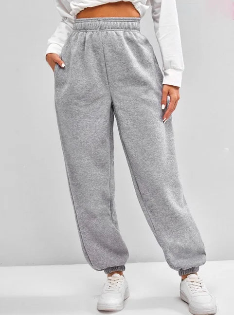 Comfortable High Waist Sweatpants - Out-Of Box