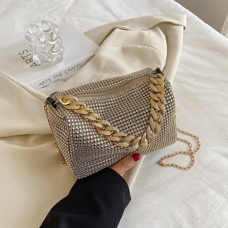 Rhinestone Bucket Bag