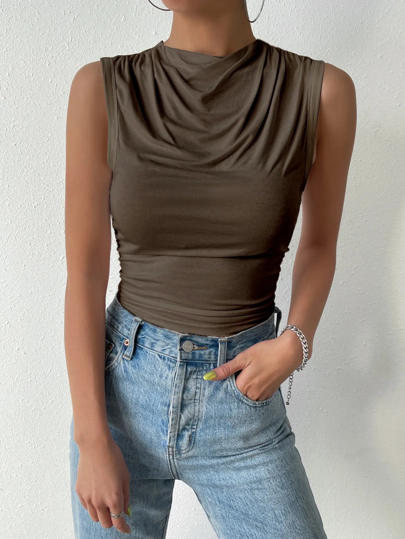 Casual Pleated Design Top - Out-Of Box